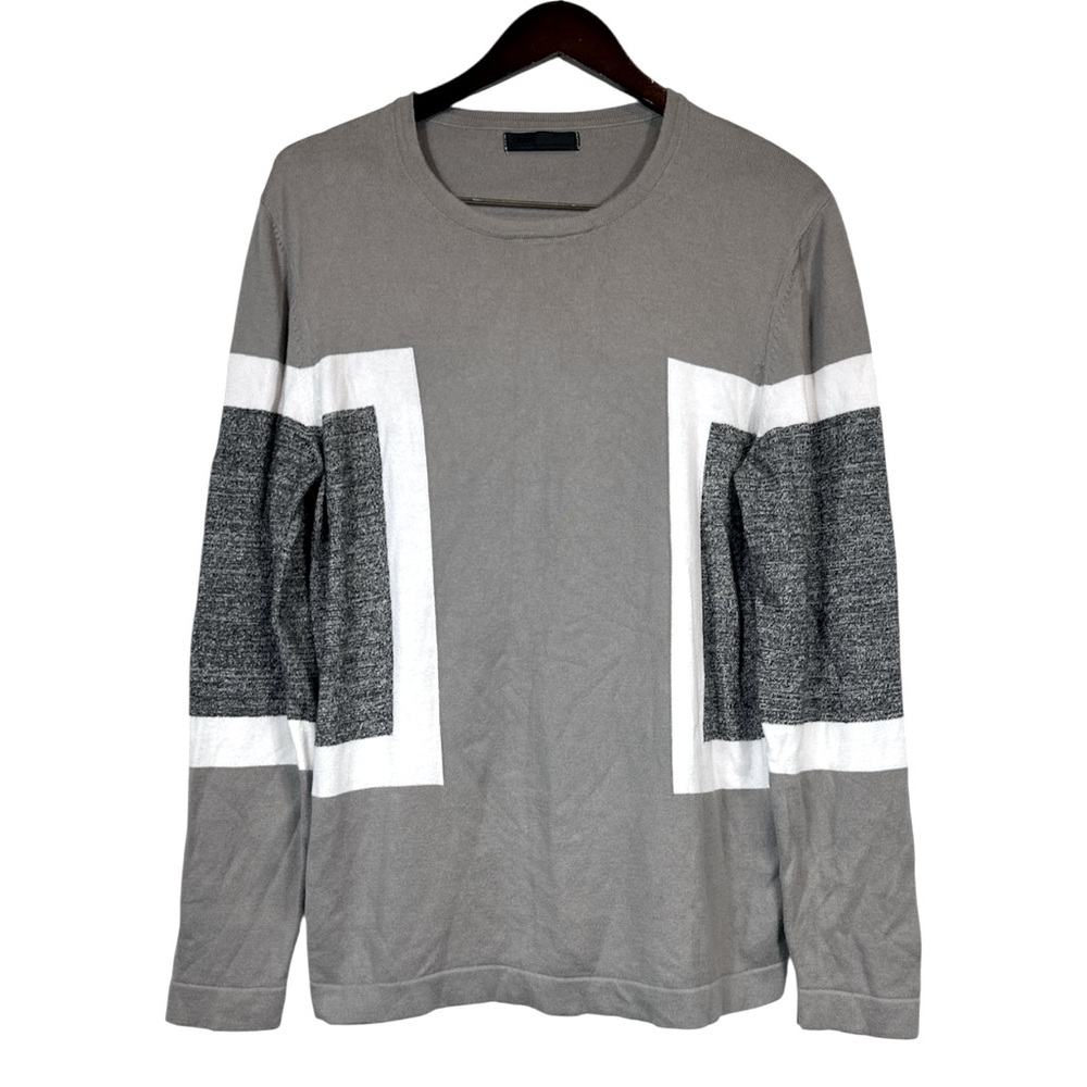 ASOS Color Blocked 100% Cotton Classic Pullover Sweater Size Large - Picture 3 of 11